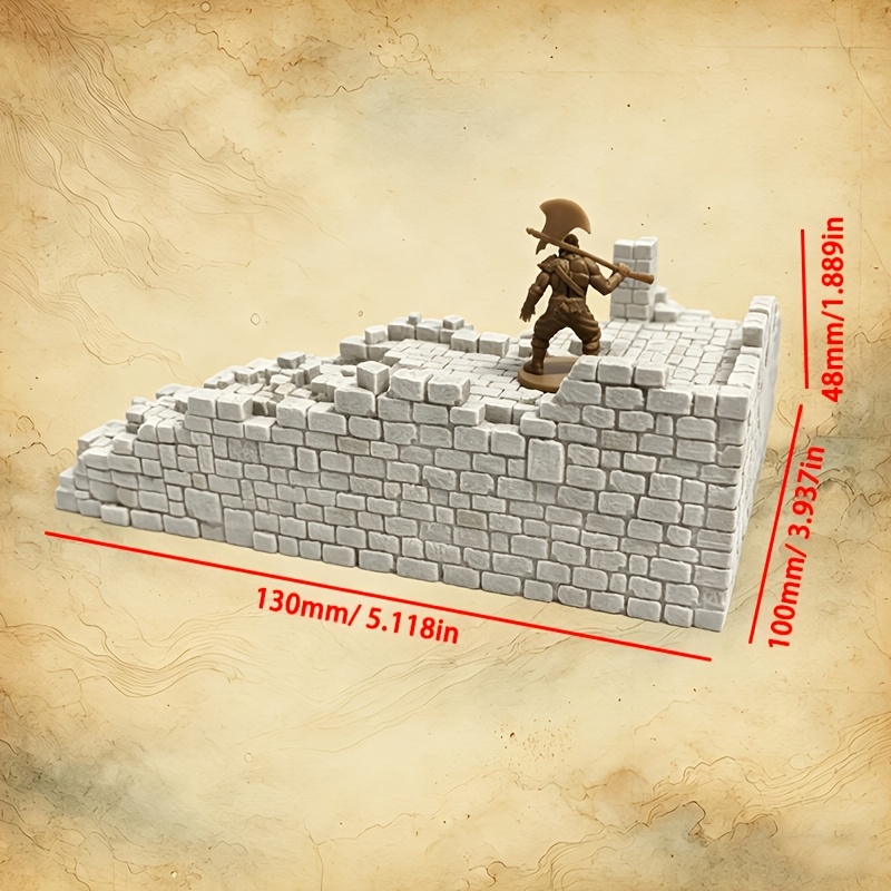 Ruins V3J Forgotten Terrace Terrain Wargame Tabletop Scene